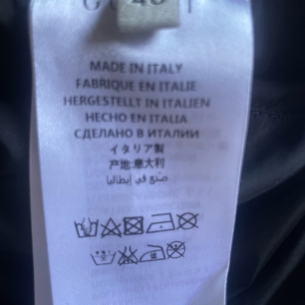 Black Italian-Made Garment